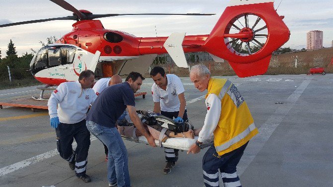 Kalbi Duran Hastanın Yardımına Ambulans Helikopter Yetişti