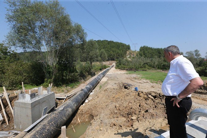 Başkan Toçoğlu Akçay Barajı Ve İsale Hattı Çalışmalarını İnceledi