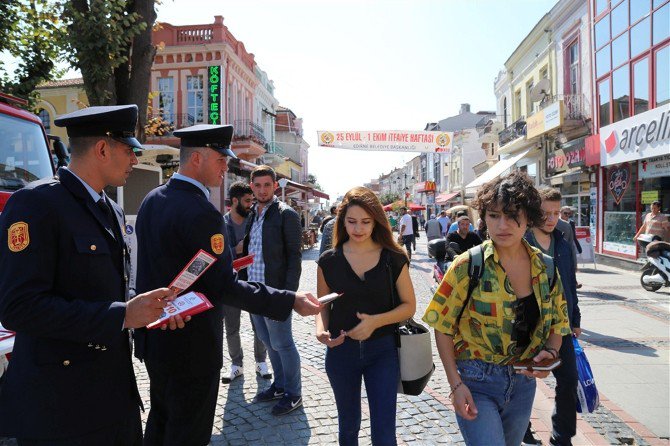 İtfaiye Haftası’nda Edirne Halkı Bilgilendirildi