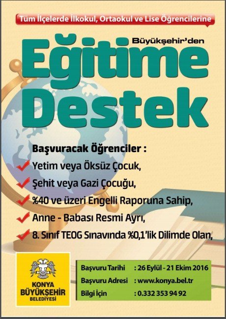 Büyükşehir’den 31 İlçeye Eğitim Desteği