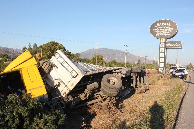 Minik Arı Yüklü Tır’ı Yoldan Çıkardı