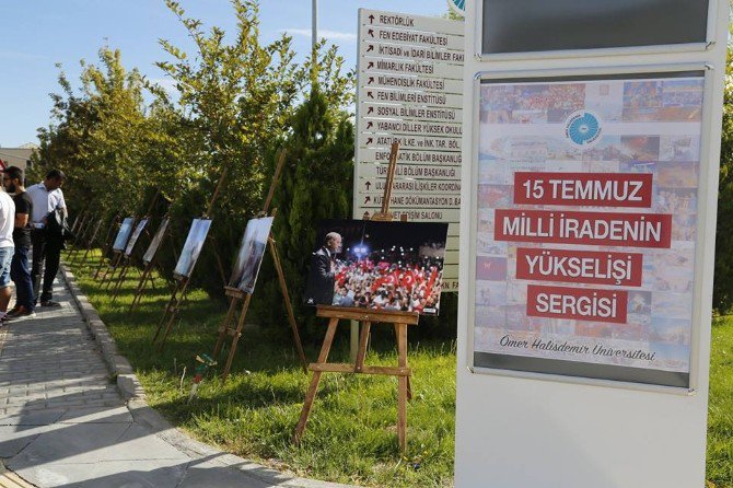 Ömer Halisdemir Üniversitesinde 15 Temmuz Milli İradenin Yükselişi Sergisi