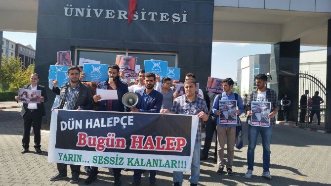 Tügva Halep’teki Saldırıyı Protesto Etti