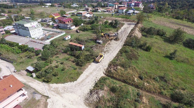 Başkele’de Yol Genişletme Ve Perde Duvar Çalışmaları Sürüyor