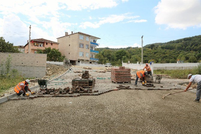 Başkele’de Yol Genişletme Ve Perde Duvar Çalışmaları Sürüyor