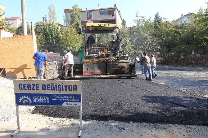 Gebze’de Asfaltlama Çalışmaları Sürüyor