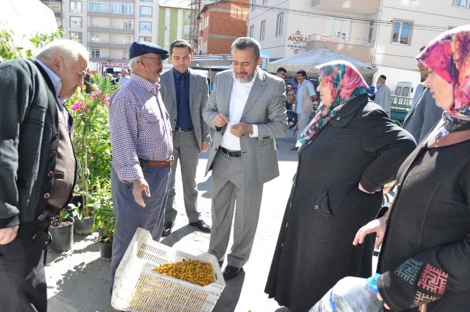 Başkan Tutal, Pazarcı Esnafını Ziyaret Etti