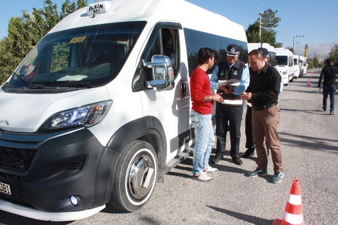 Ereğli’de Servis Minibüsleri Denetlendi