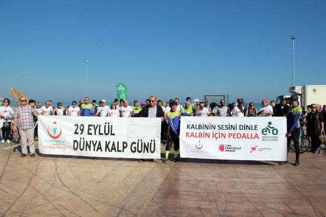 Sağlık İçin 30 Kilometre Pedal Çevirdiler