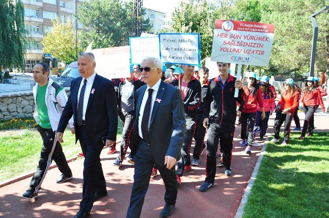 Çorum’da Sağlıklı Yaşam Yürüyüşü