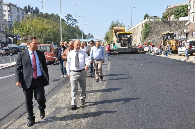 Başkan Uysal Asfalt Çalışmalarını İnceledi