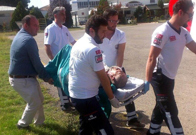 Yanarak Yaralanan Bir Kişi Ambulans Helikopter İle Nakledildi