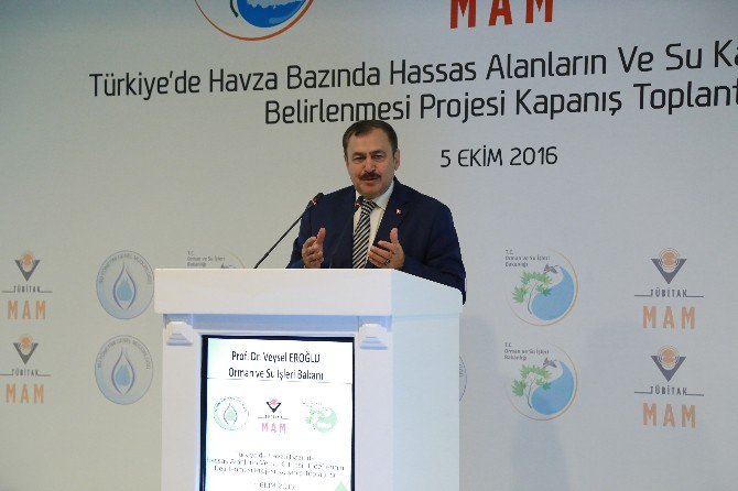 "Türkiye’de Havza Bazında Hassas Alanların Ve Su Kalitesi Hedeflerinin Belirlenmesi Projesi" Kapanış Toplantısı