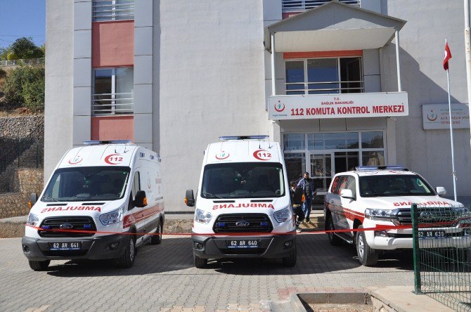 Tunceli’ye 1’i Zırhlı 3 Ambulans Gönderildi