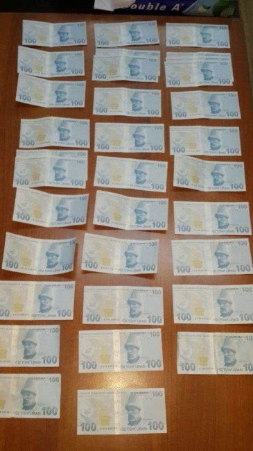 Tekirdağ’da 6 Bin 100 Lira Tutarında Sahte Para Ele Geçirildi