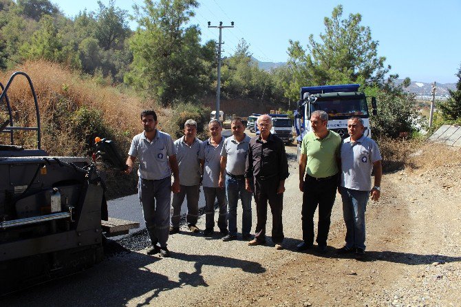 Gazipaşa Doğanca Grup Yolunda Son Etap Asfaltlanıyor