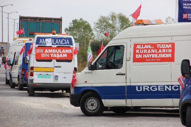 Suriye’ye Gidecek 24 Ambulans Kapıkule’den Giriş Yaptı