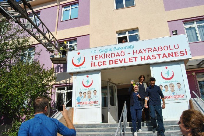 Hayrabolu Devlet Hastanesi’nde Yangın Tatbikatı