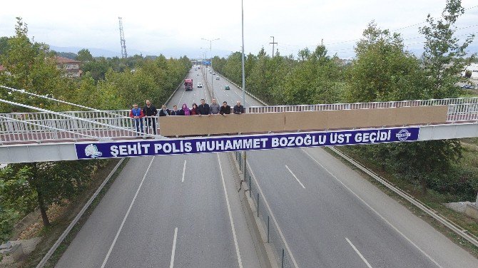 Başiskele’de Üst Geçide Şehit Polis Memurunun Adı Verildi