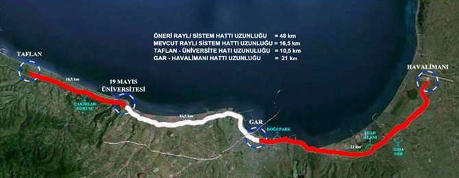 Raylı Sistem Tekkeköy Hattına 4 Üst Geçit Yapılacak