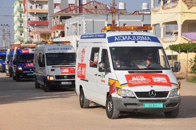 Avrasya Vakfı, Suriye’ye 24 Ambulans Gönderdi