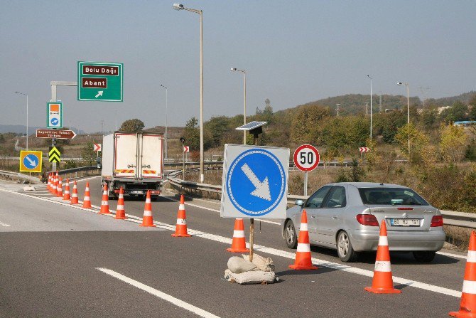 Bolu Tem Otoyolu İstanbul İstikameti Ulaşıma Kapatıldı