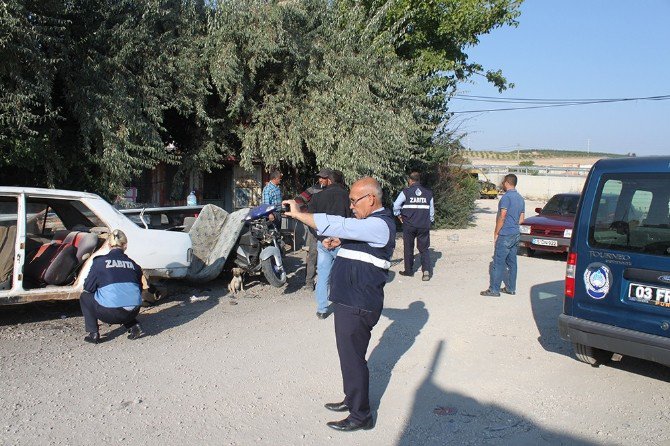 Dinar’da Hurdacı Esnafı Denetimden Geçti