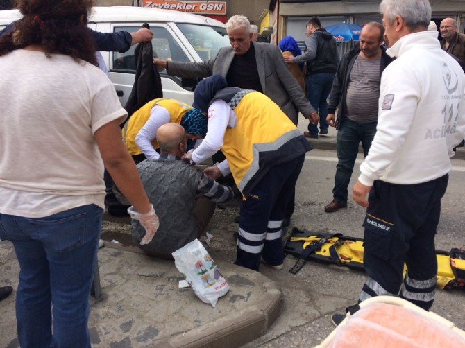 Minibüs İle Bisikletlinin Karıştığı Kazada 1 Kişi Yaralandı