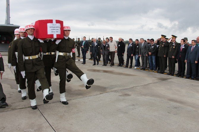 Şehit Uzman Çavuş Bayram Aksu’nun Cenazesi Samsun’a Getirildi