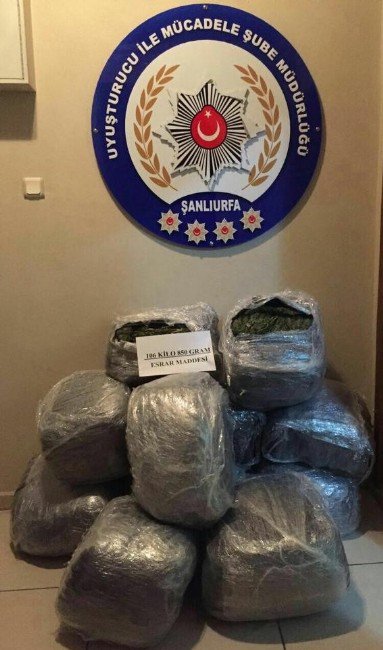106 Kilo Esrar Ele Geçirildi