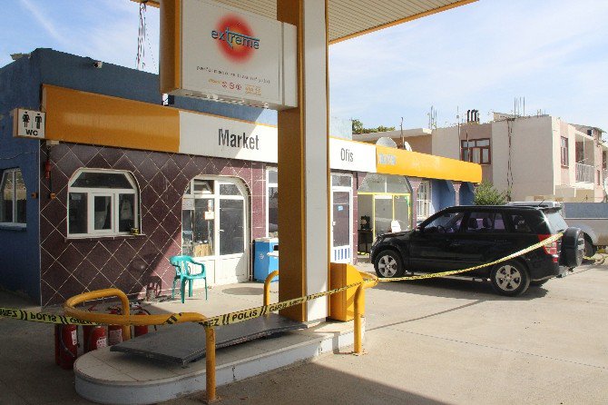 Ak Partili Başkanın Saldırıya Uğrada Petrol İstasyonu, Güvenlik Şeridi İle Kapatıldı