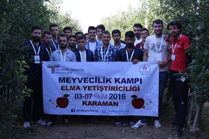 Karaman’da Düzenlenen Elma Yetiştiriciliği Kampı Sona Erdi