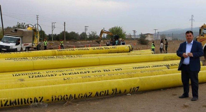 Kınık’ta Doğal Gaz Çalışmaları Başladı