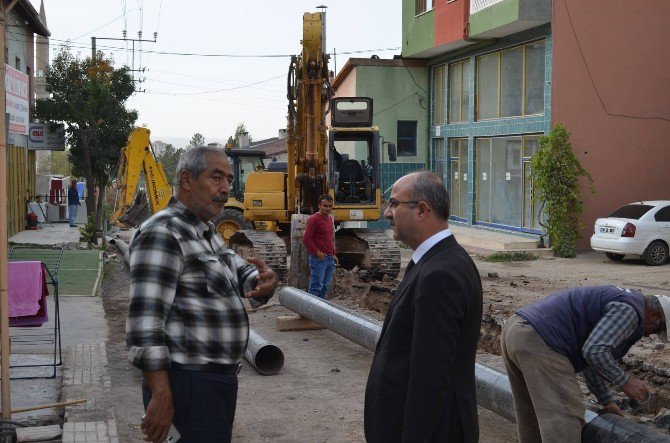 Başkan Şinasi Gülcüoğlu Alt Yapı Çalışmalarını İnceledi