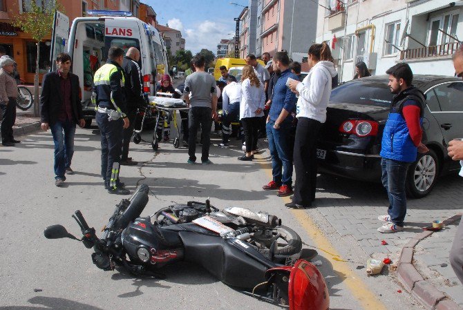 Motosikletli Kurye Ölümden Döndü