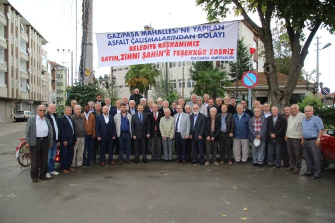 Gazipaşalılar Başkan Şahin’e Teşekkür Etti