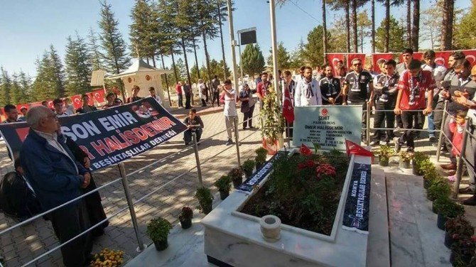 Konya Beşiktaşlılar Derneğinden Kahraman Şehidin Kabrine Ziyaret