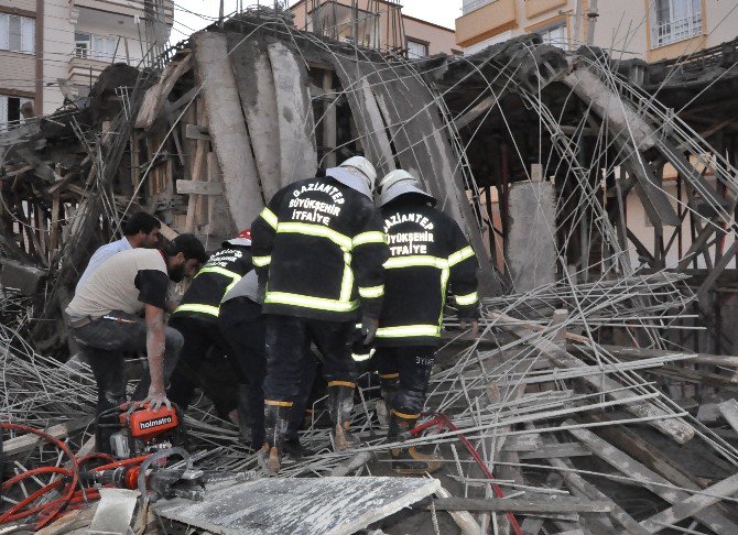 Gaziantep’te İnşaatta Göçük: 2 Yaralı