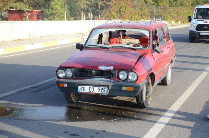 Karaman’da Trafik Kazası: 2 Yaraları