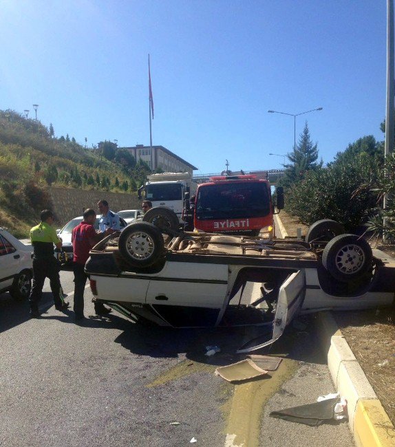 Otomobil Takla Attı: 1 Yaralı