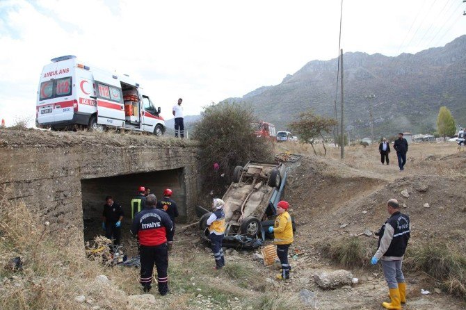 Konya’da Otomobil Şarampole Devrildi: 1 Ölü, 1 Yaralı