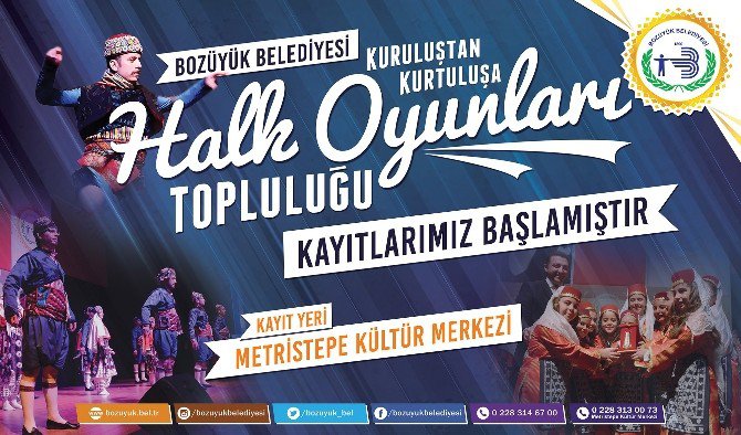 Bozüyük Belediyesi Kuruluştan Kurtuluşa Halk Oyunları Topluluğu Kayıtları Başladı