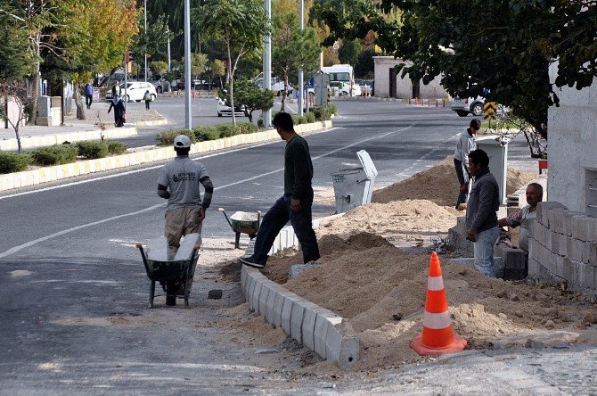 Göreme’de Kaldırım Çalışmaları Yapılıyor