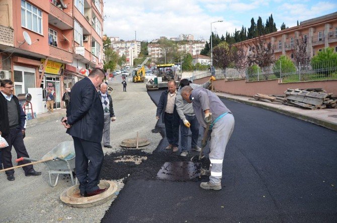 Alaplı Belediyesi Asfaltlama Çalışmalarını Sürdürüyor