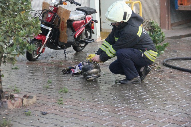 Alev Alan Piknik Tüpünü 3. Kattan Attı