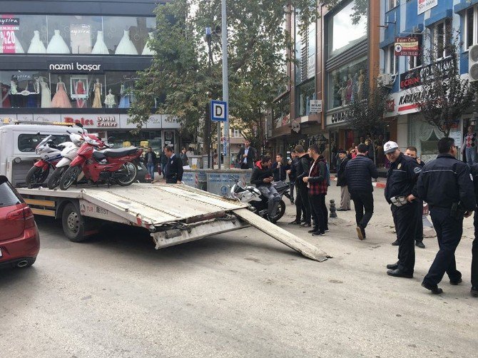 Keşan Polisinden Plakasız Motosikletlere Darbe