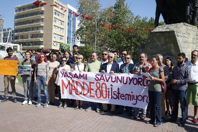 Antalya’da Çevrecilerden 80. Madde Tepkisi