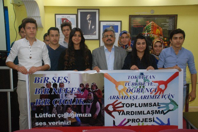 Tokat’ta “Bir Ses, Bir Nefes, Bir Çığlık” Temalı Yardımlaşma Projesi