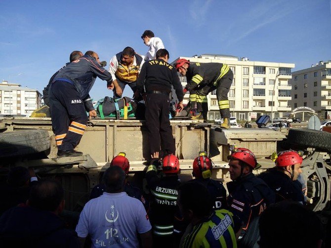 Erzurum’da Trafik Kazası: 4 Yaralı