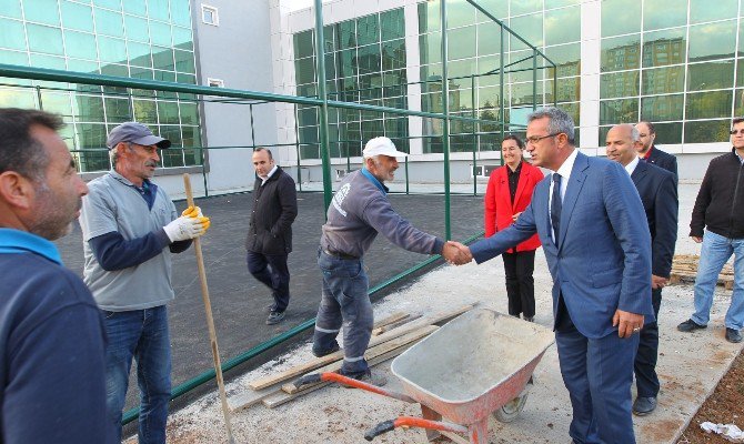 Başkan Köşker Çalışmaları Yerinde İnceledi